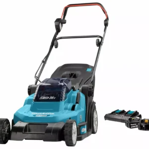 Makita DLM432CT2 36V (2x 18V) Li-Ion Batteridriven Gräsklippare Set (2x 5.0Ah Batteri) – 43 cm